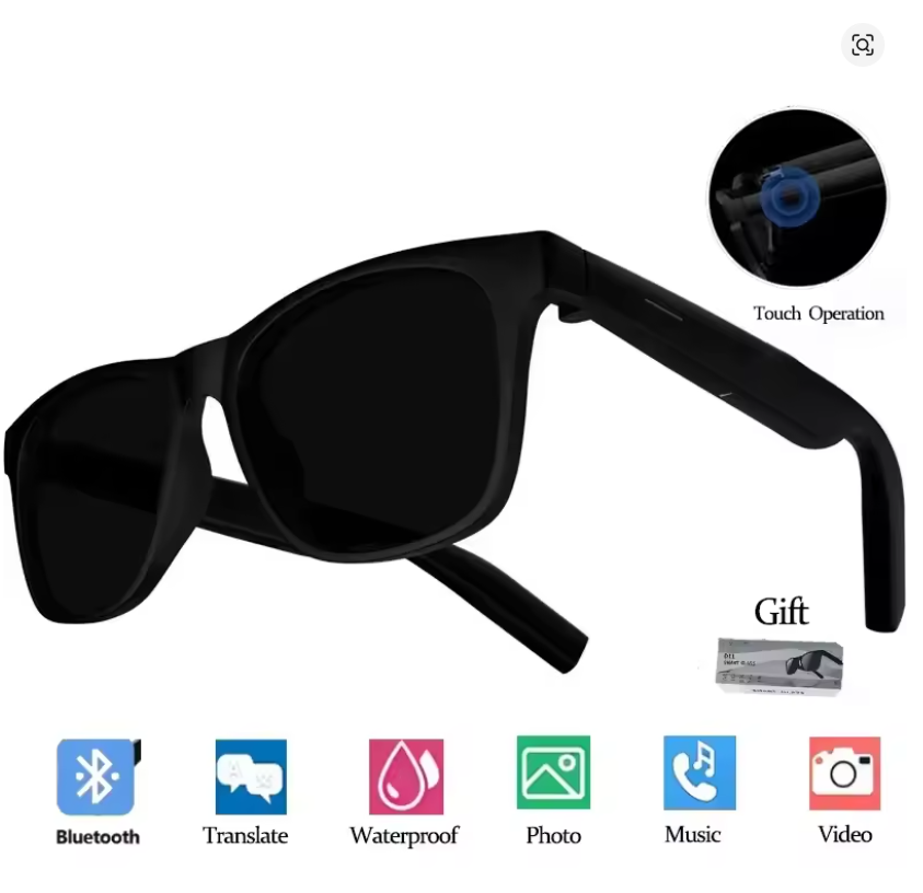Lenovo AI Smart Glasses 8K Touch Control Photo Camera Recording Translator Voice Assistant Music Wireless Bluetooth Sunglasses